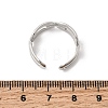 304 Stainless Steel Cuff Open Rings RJEW-P188-02C-P-5
