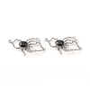 Alloy Glass Connector Charms PALLOY-P291-16B-03-2