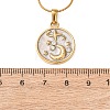 304 Stainless Steel Crystal Rhinestone Pendant Necklaces for Women NJEW-F378-01G-01-5