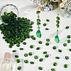 240Pcs Electroplate Glass Faceted Octagon Links Connector Charms EGLA-SP0001-43A-4