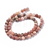 Natural Plum Blossom Jasper Beads Strands G-A163-02-4mm-5