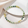 Dyed Natural Malaysia Jade & Synthetic Hematite Beaded Stretch Bracelets for Women BJEW-JB13069-03-1