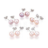 Pearl Ball Stud Earrings EJEW-Q701-01B-02-2