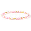 Plastic & Brass Beaded Stretch Bracelet for Women JP1152-8-1
