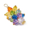 Glass Beads Pendants PALLOY-JF03014-3