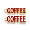 Alloy and Enamel Pendants PALLOY-T093-09C-G-2