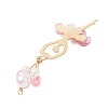 ABS Plastic Imitation Pearl & Alloy Big Pendants PALLOY-JF04992-5