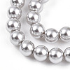 Baking Paint Pearlized Glass Pearl Bead Strands X-HY-N002-4mm-A03-4