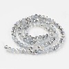 Electroplate Glass Beads Strands EGLA-A034-J8mm-M05-2