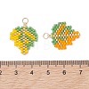 3Pcs 3 Colors Glass Seed Beaded Pendants PALLOY-MZ01266-4