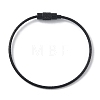 Baking Paint Stainless Steel Cable Wire Keychain AJEW-WH0413-15F-1