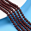 Baking Painted Pearlized Glass Pearl Bead Strands HY-N002-5mm-D01-1