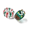 Christmas Glass European Beads LAMP-F132-02-2