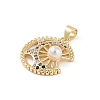 Brass Micro Pave Colorful Cubic Zirconia Pendants KK-E111-34D-G-2