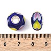 Lampwork & Brass Core European Beads LAMP-P019-01P-01-3