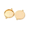 Brass Connector Cabochon Settings KK-F898-21C-G-2