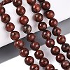 Natural Red Sesame Jasper Beads Strands G-Q601-13A-03-1