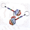 7 Chakra Gemstone Pendant Keychain CHAK-PW0001-046-3