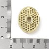 Rack Plating Brass Micro Pave Clear Cubic Zirconia Pendants X-KK-R163-05O-G-3