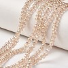 Electroplate Transparent Glass Beads Strands EGLA-A034-T1mm-T15-1