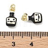 Brass Enamel Pendants KK-F933-17G-3
