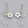 ABS Plastic Imitation Pearl Pendants X-KK-N235-011-3