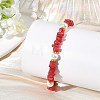 Natural Freshwater Shell Beads & Shell Pearl Beaded Bracelets BJEW-JB14212-2