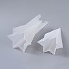 2PCS DIY Six-Sided Pyramid Aromatherapy Candle Silicone & Plastic Mold Sets X-DIY-F048-06-2