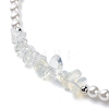 Plastic Pearl Daisy Pendant Dangle Earrings & Stretch Bracelet & Pendant Necklace SJEW-JS01256-6