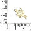 Alloy Rhinestone Pendants Heart with Arrow Charms RB-CBA7D90-03G-3