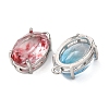 Brass Glass Charms KK-Z141-08P-2