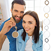 8Pcs 4 Styles Commemorative Coin Acrylic Photo Frame Keychains KEYC-FG0001-30-5