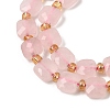 Natural Rose Quartz Beads Strands GG-CBA96AE-A10-6x6mm-4