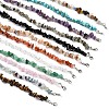 12Pcs Mixed Gemstone Chip Beaded Necklaces for Women G-B122-04-1