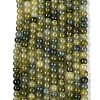 Ombre Effect Dyed Crackle Glass Beads Strands GLAA-Q106-01A-B02-2