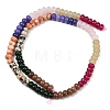 Natural Red Netstone & Dyed White Jade & Dalmatian Jasper Beads Strands G-Z135-C04-4