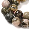 Natural Rhodonite Beads Strands G-P524-A01-02-4