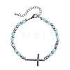 304 Stainless Steel Cross Link Bracelets BS5122-1-5