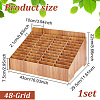48-Grid Wooden Cell Phone Storage Box AJEW-WH0258-839A-2