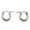 Tarnish Resistant 304 Stainless Steel Hoop Earrings EJEW-F105-36P-2