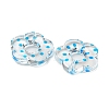 Transparent Printed Acrylic Beads OACR-H124-05B-04-2