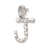 Rack Plating Brass Micro Pave Cubic Zirconia European Dangle Charms KK-L210-015P-J-1