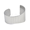 304 Stainless Steel Cuff Bangles for Women BJEW-Z077-04P-2