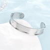 304 Stainless Steel Grooved Bangle Base SA-CBACA70-03P-3