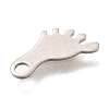 Non-Tarnish 201 Stainless Steel Charms STAS-C017-08P-3