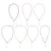 7Pcs 7 Colors 2.5MM Round Nylon Cotton Cord Necklace Making NJEW-TA0001-25G-3