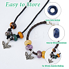30Pcs 10 Styles Natural Mixed Gemstone European Beads G-HS0001-21-4