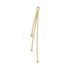 Brass Boston Link Chains Tassel Big Pendants X-KK-P227-04G-1
