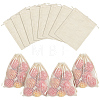 Cotton Mesh Drawstring Bags ABAG-WH0063-133B-1