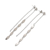 304 Stainless Steel Tassel Stud Earrings for Women EJEW-A119-18P-4